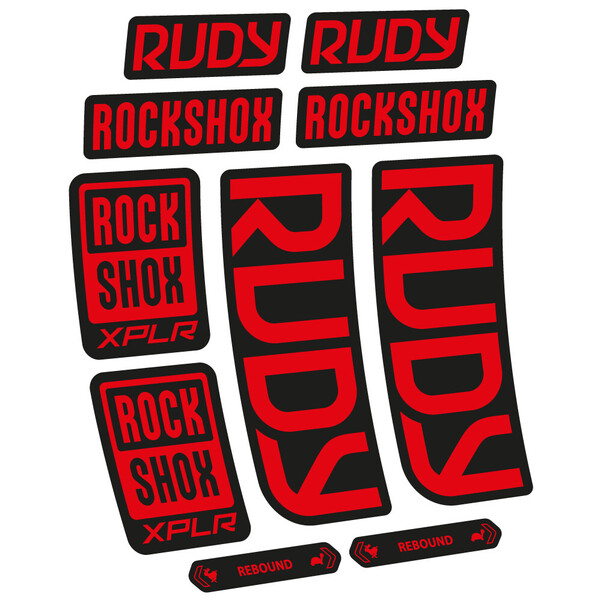 RockShox Rudy 2023 Pegatinas en vinilo adhesivo Horquilla