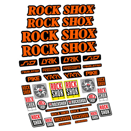 Pegatinas para Horquilla Rock Shox Retro Vintage en vinilo adhesivo stickers graphics calcas adesivi autocollants