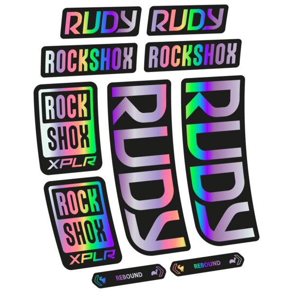 RockShox Rudy 2023 Pegatinas en vinilo adhesivo Horquilla (8)