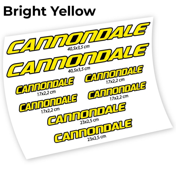 Cannondale Pegatinas en vinilo adhesivo cuadro (4)