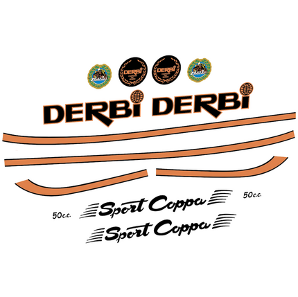 Pegatinas para Derbi Sport Coppa en vinilo adhesivo
