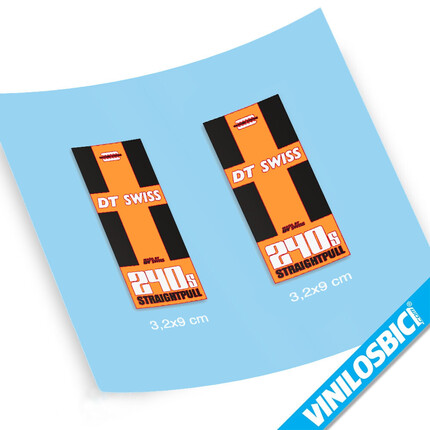 Pegatinas para Buje Delantero DT Swiss 240 Straightpull en vinilo adhesivo stickers graphics calcas adesivi autocollants