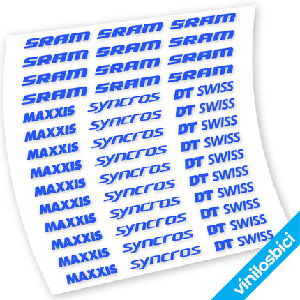 ▷▷🥇Pegatinas Maxxis Syncross DT Swiss Sram para Cuadro en vinilo 🥇 ✅