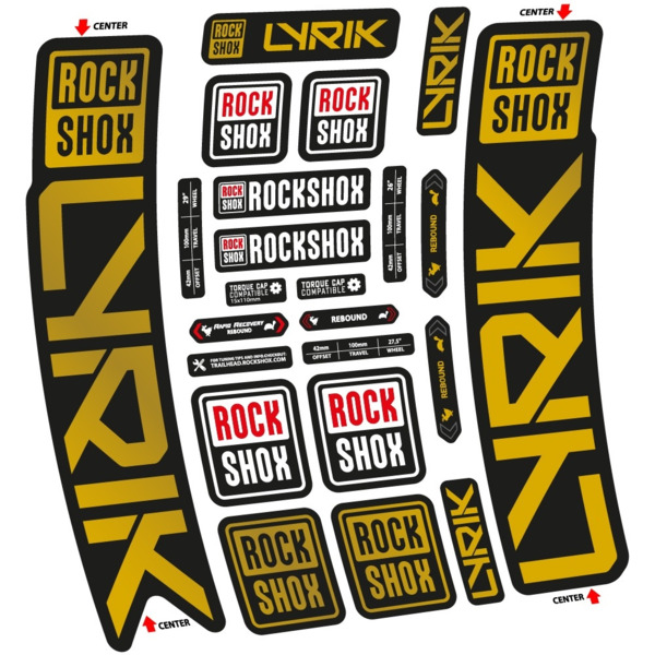 Rock Shox Lyrik 2023 Pegatinas en vinilo adhesivo Horquilla (13)