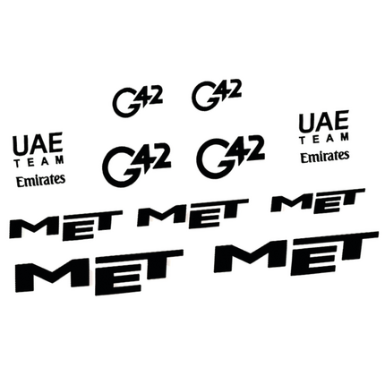 Pegatinas para MET G4 UAE en vinilo adhesivo casco