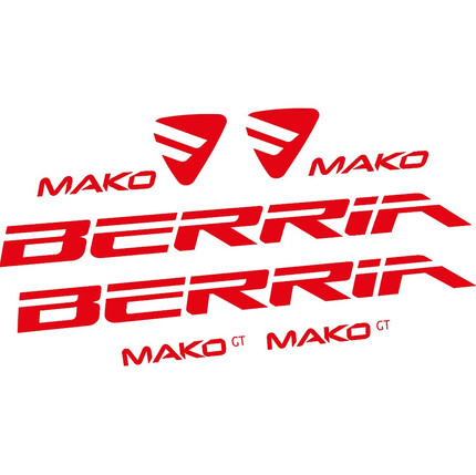 Pegatinas para Cuadro Berria Mako GT en vinilo adhesivo stickers graphics calcas adesivi autocollants