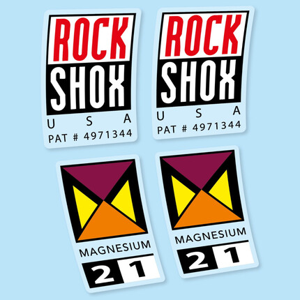 Pegatinas para Rock Shox Magnesium Mag 21 1993 en vinilo adhesivo