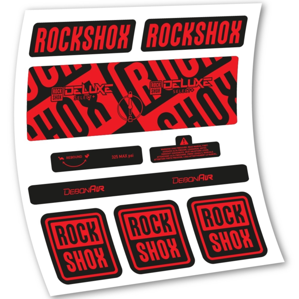 Rock Shox Deluxe Select+ Pegatinas en vinilo adhesivo Amortiguador (18)