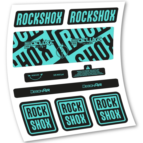 Rock Shox Deluxe Select+ Pegatinas en vinilo adhesivo Amortiguador (21)