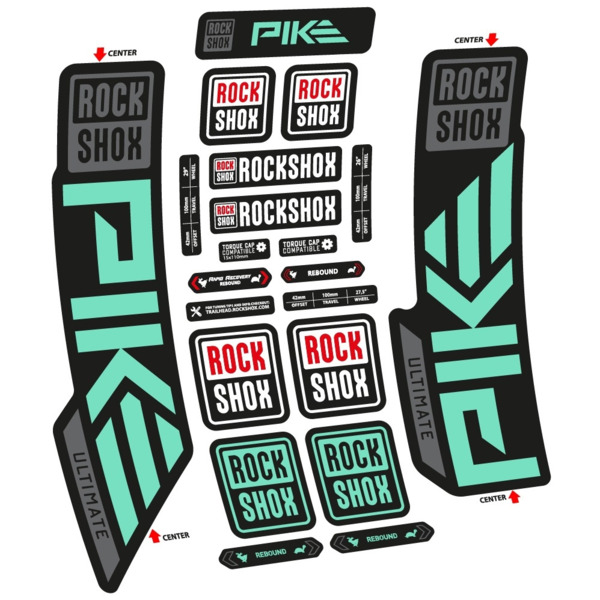 Rock Shox Pike Ultimate 2023 Pegatinas en vinilo adhesivo Horquilla (9)