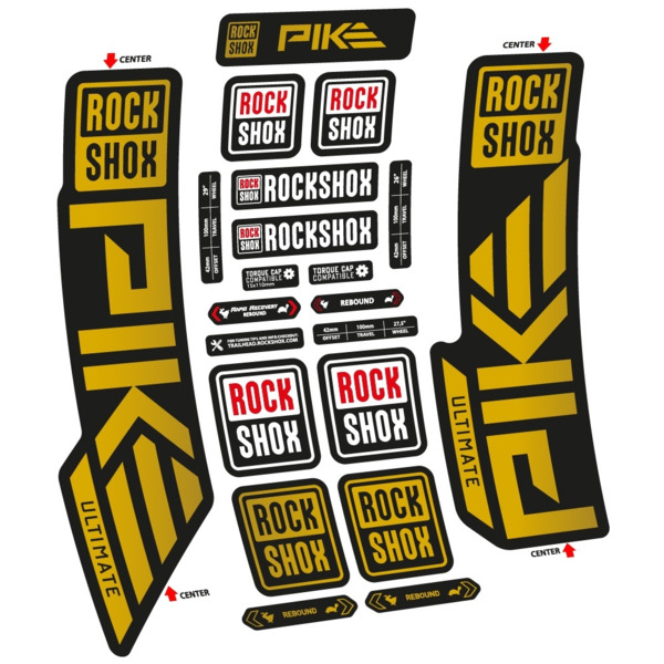 Rock Shox Pike Ultimate 2023 Pegatinas en vinilo adhesivo Horquilla (13)