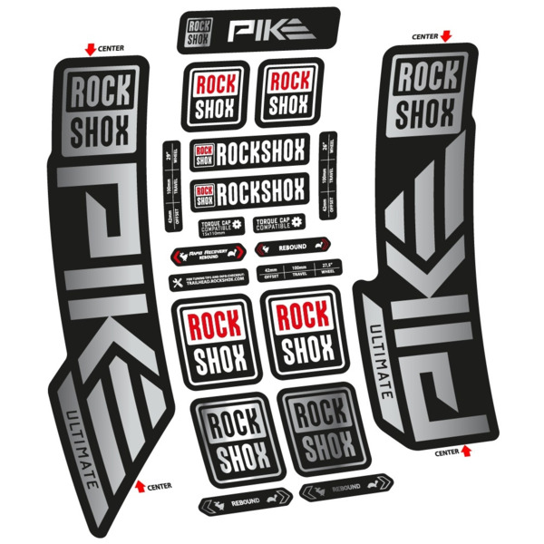 Rock Shox Pike Ultimate 2023 Pegatinas en vinilo adhesivo Horquilla (16)