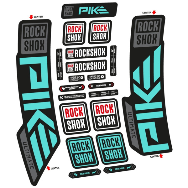 Rock Shox Pike Ultimate 2023 Pegatinas en vinilo adhesivo Horquilla (22)
