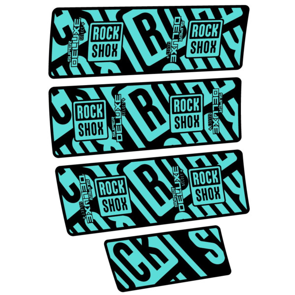 Rock Shox Super Deluxe Select Plus Pegatinas en vinilo adhesivo Amortiguador (22)