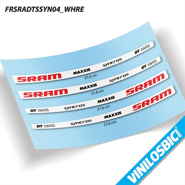 Sram DT Swiss Maxxis Syncross vinilos adhesivos basculante