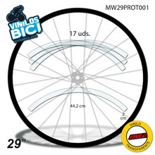 Vinilo transparente protector para llanta 29"