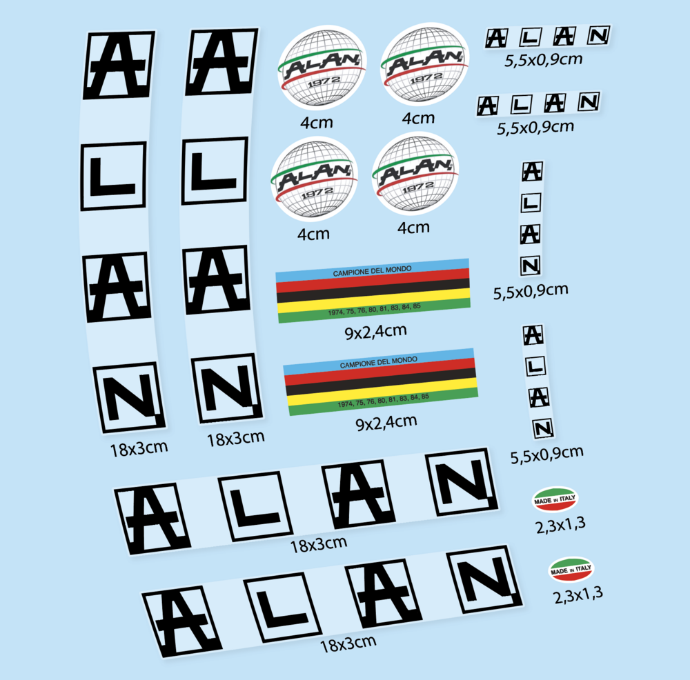 Alan vinilos bicicleta clasica
