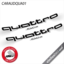 Audi Quattro, vinilos adhesivos