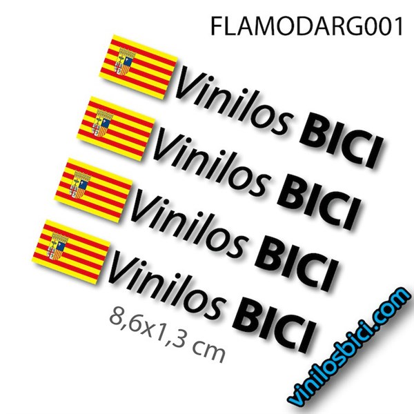 nombre+Bandera Aragon vinilos adhesivos