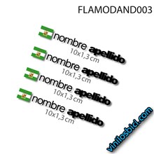 nombre +Bandera Andalucia vinilos adhesivos