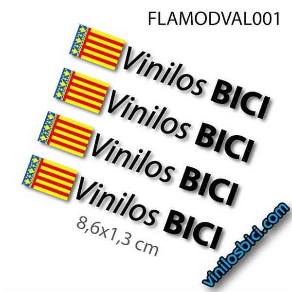 Bandera C.Valenciana+Tu Nombre vinilos