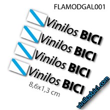 Bandera Galicia+Tu Nombre vinilos