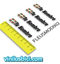 Bandera Euskadi + Nombre