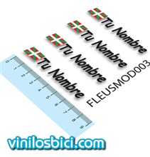 Bandera Euskadi + Nombre