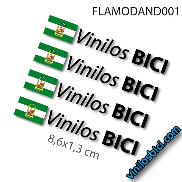 nombre +Bandera Andalucia vinilos adhesivos