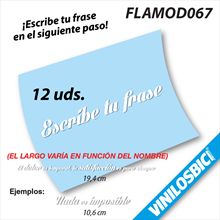 Frase personalizada Sin bandera, vinilos adhesivos