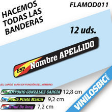 Bandera+Tu Nombre, vinilos adhesivos