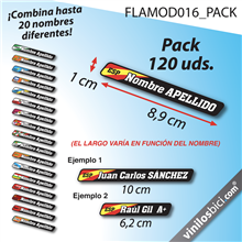 Bandera+Tu Nombre, vinilos adhesivos