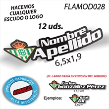 Escudo+Tu Nombre, vinilos adhesivos