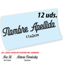 Tu Nombre, vinilos adhesivos