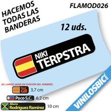 Bandera+Tu Nombre, vinilos adhesivos, PARA LA PROMO SOLO ENVIAREMOS 1 PACK DE REGALO, para comprarlo buscar FLAMOD126