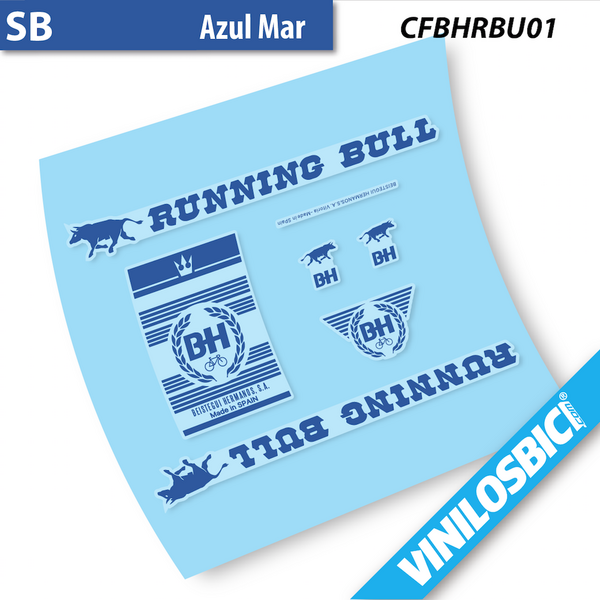 BH Running Bull 1983 pegatinas en vinilo adhesivo bici clasica