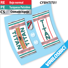 BH Titan pegatinas en vinilo adhesivo bici clásica