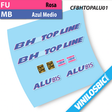 BH Top Line Alu 81S pegatinas en vinilo adhesivo bici clásica