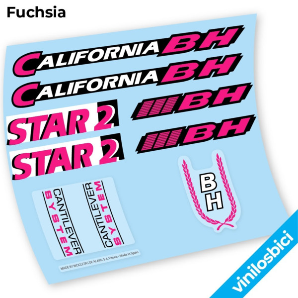BH California Star2 Pegatinas en vinilo adhesivo Bici Clasica (5)