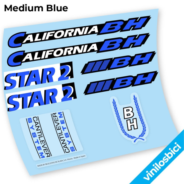BH California Star2 Pegatinas en vinilo adhesivo Bici Clasica (6)
