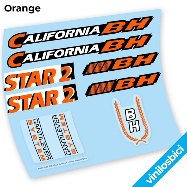 BH California Star2 Pegatinas en vinilo adhesivo Bici Clasica (8)