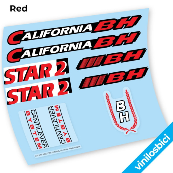 BH California Star2 Pegatinas en vinilo adhesivo Bici Clasica (9)