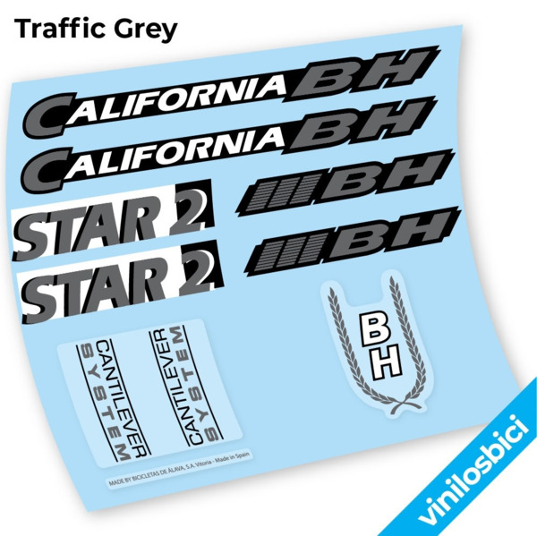 BH California Star2 Pegatinas en vinilo adhesivo Bici Clasica (11)