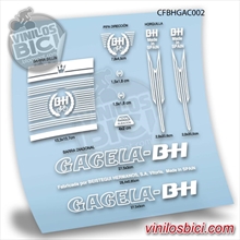 BH Gacela Pegatinas en vinilo adhesivo bicicleta