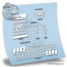 BH Gacela Pegatinas en vinilo adhesivo bicicleta