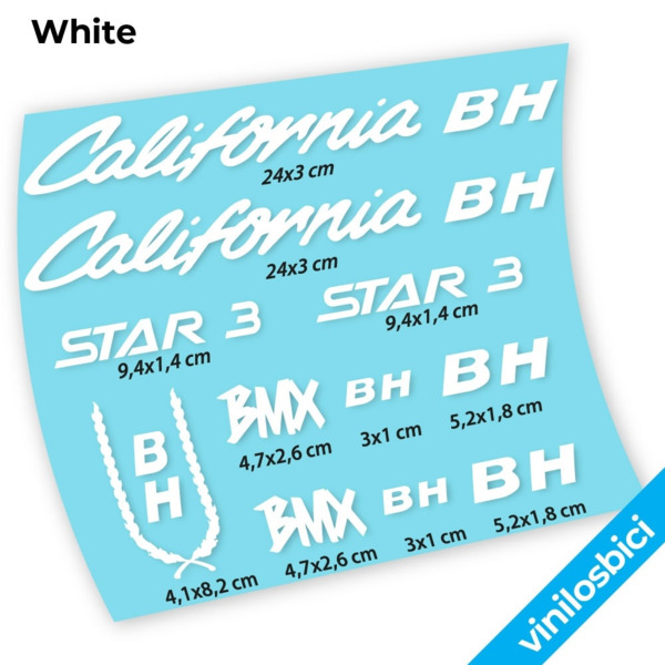 BH Star 3 BMX Pegatinas en vinilo adhesivo bici clásica (22)