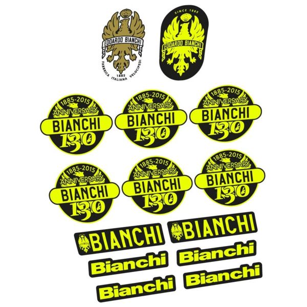 Bianchi 130 Aniversario Pegatinas en vinilo adhesivo Cuadro (2)