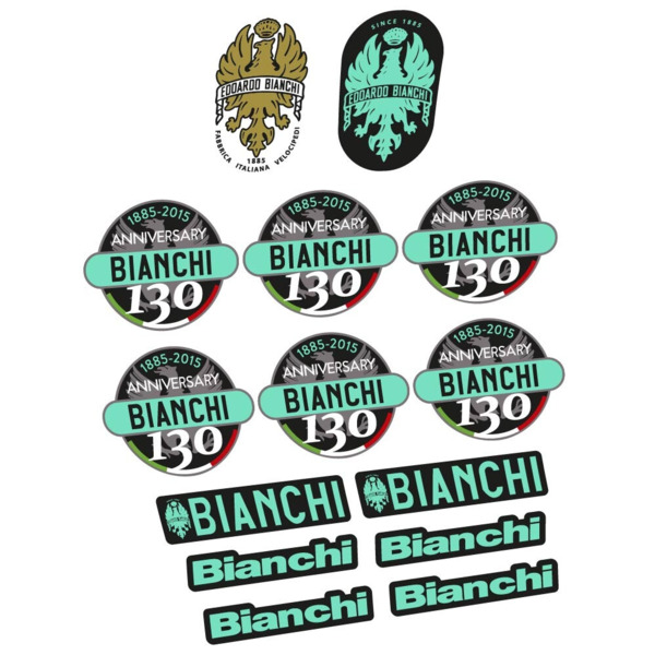 Bianchi 130 Aniversario Pegatinas en vinilo adhesivo Cuadro (9)