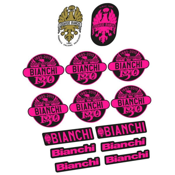 Bianchi 130 Aniversario Pegatinas en vinilo adhesivo Cuadro (20)
