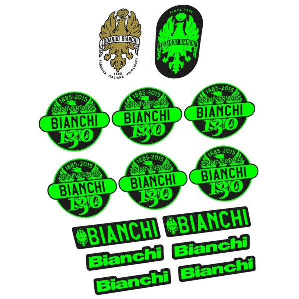 Bianchi 130 Aniversario Pegatinas en vinilo adhesivo Cuadro (23)